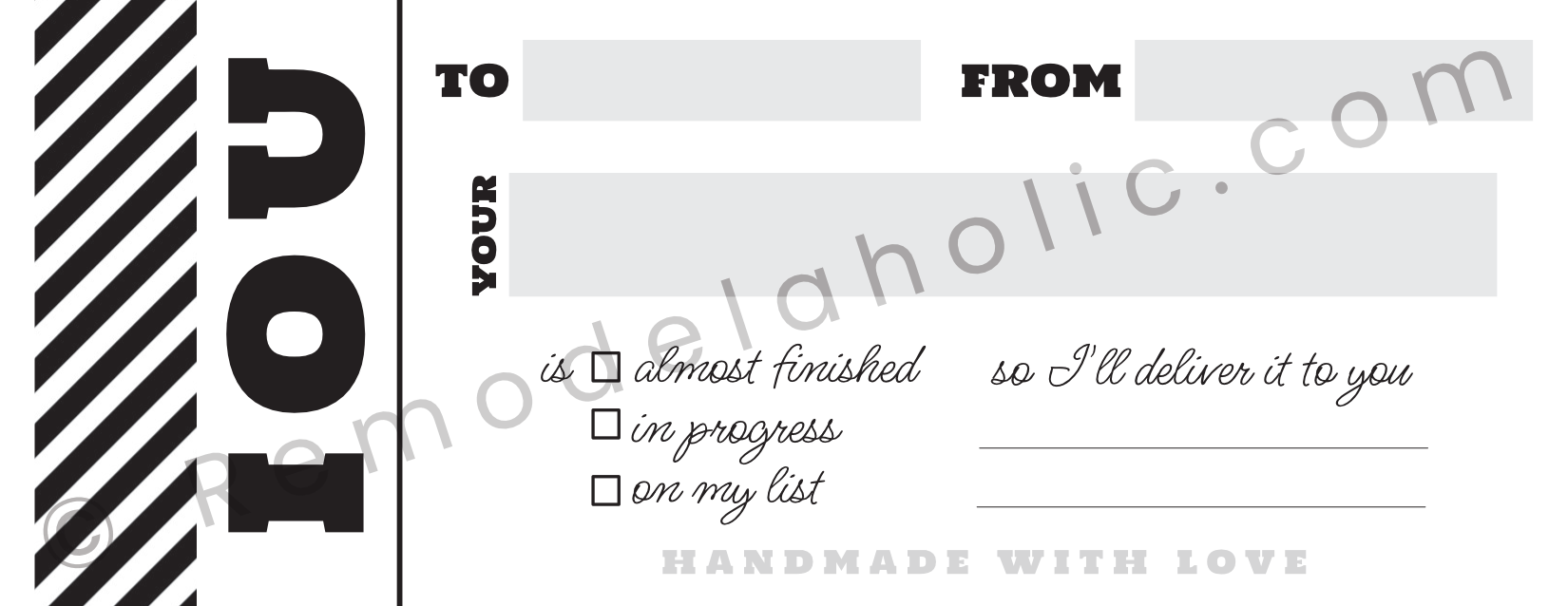 Fun Printable Iou Template