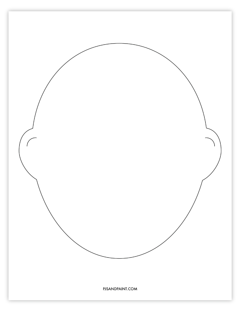 Printable Self Portrait Template