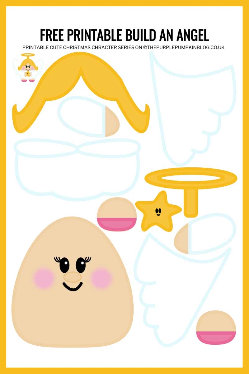 Printable Cut Out Angel Template