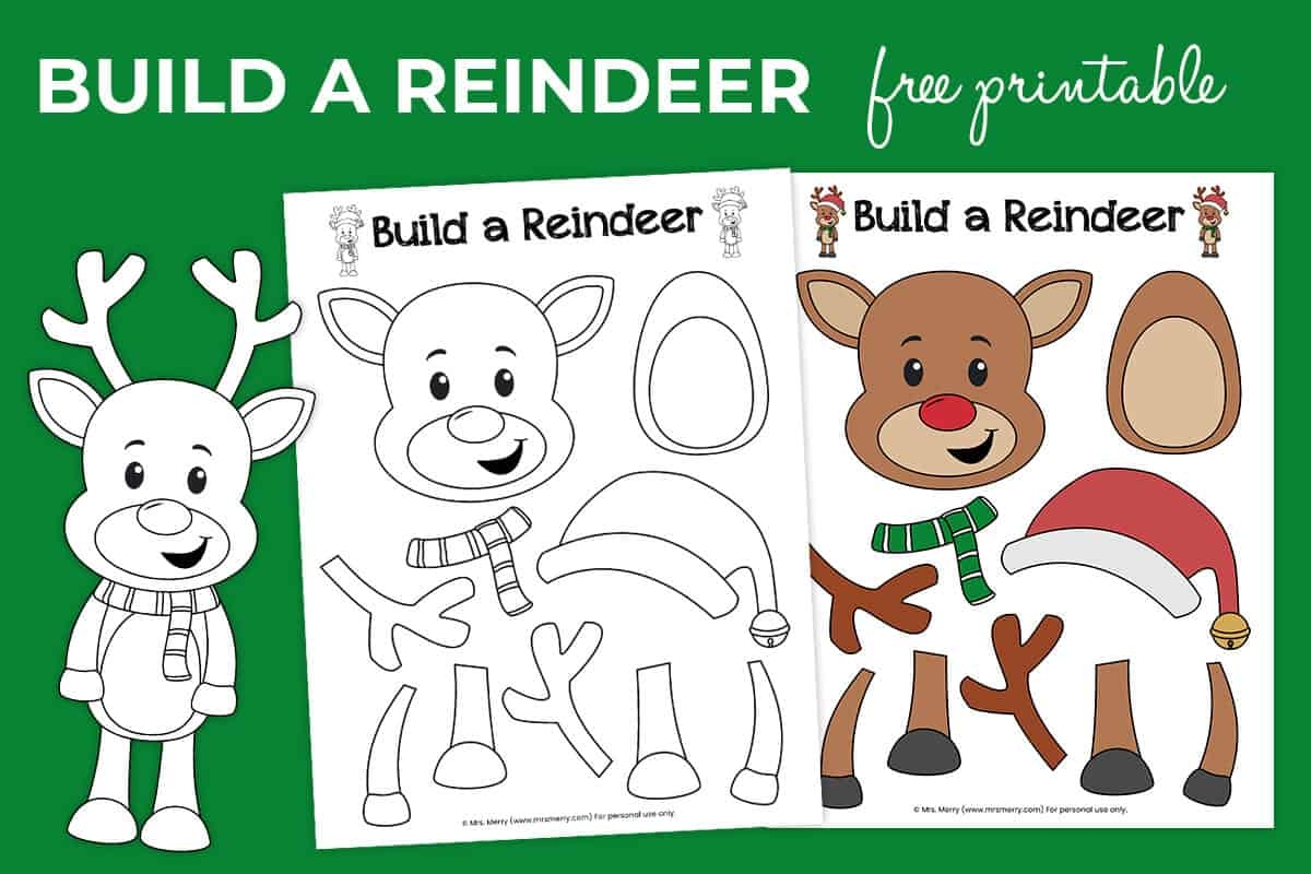 Free Printable Reindeer Template
