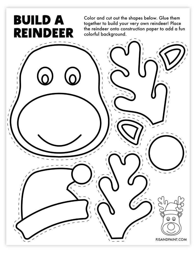 Free Printable Reindeer Templates