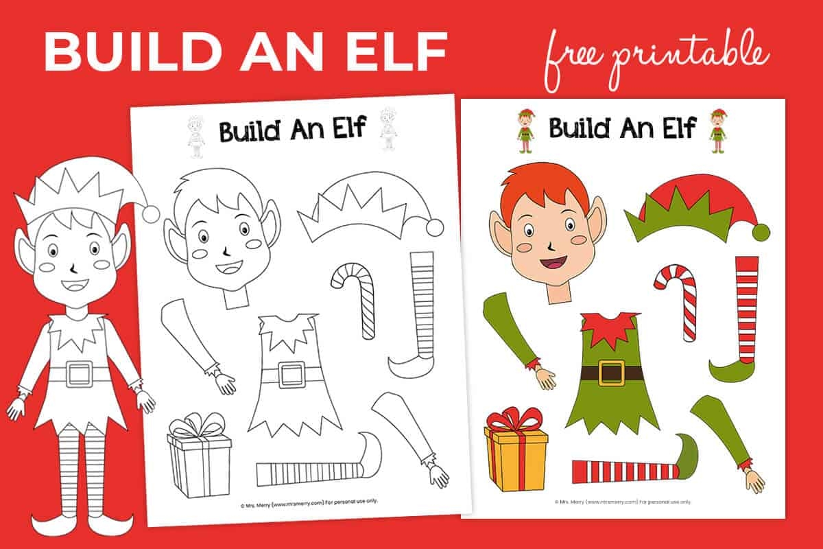 Free Elf Printable Template