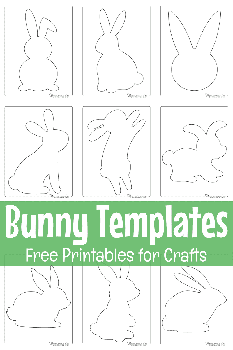 Easter Bunny Template Free Printable