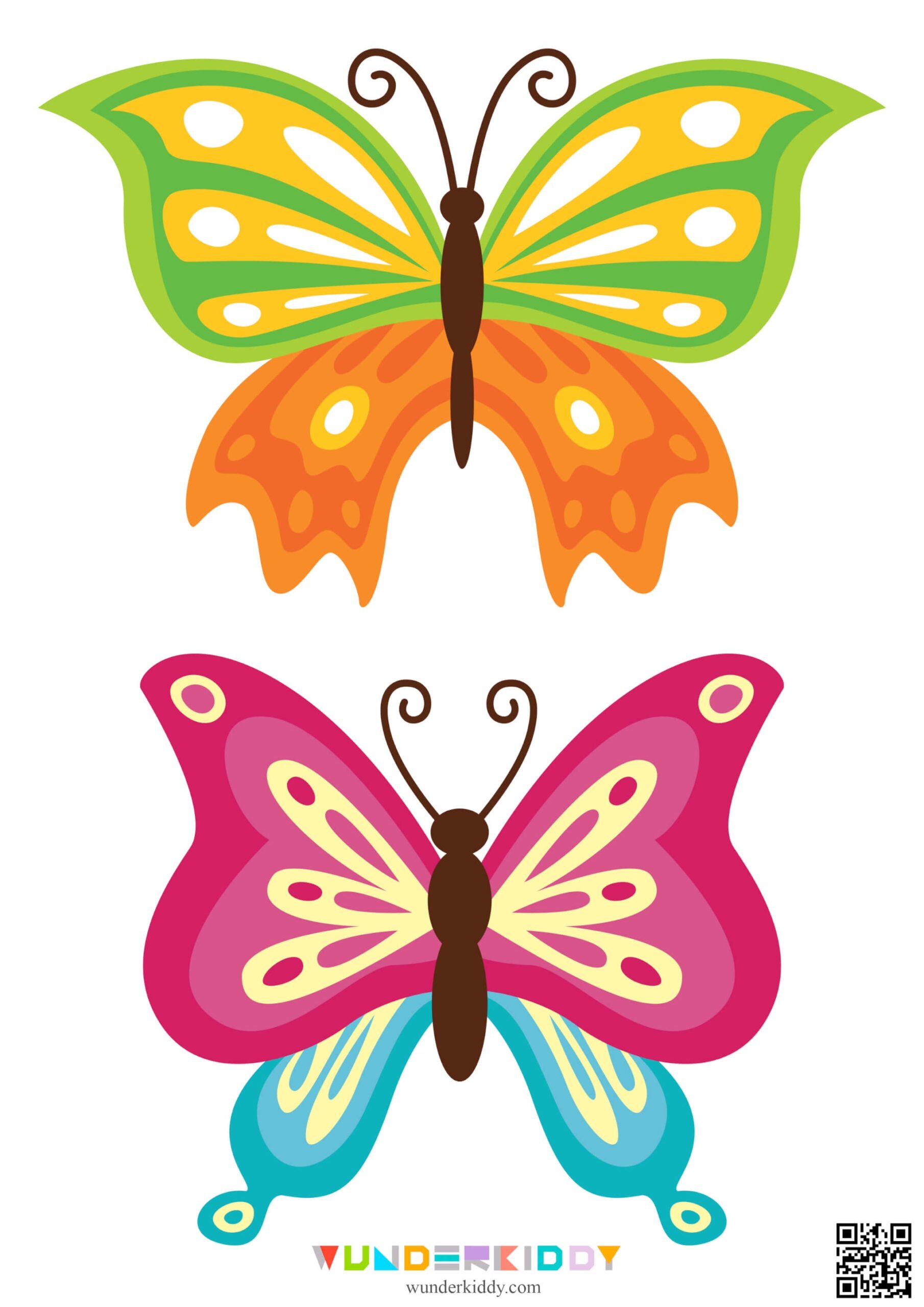 Free Printable Butterfly Templates For Preschool Craft Ideas
