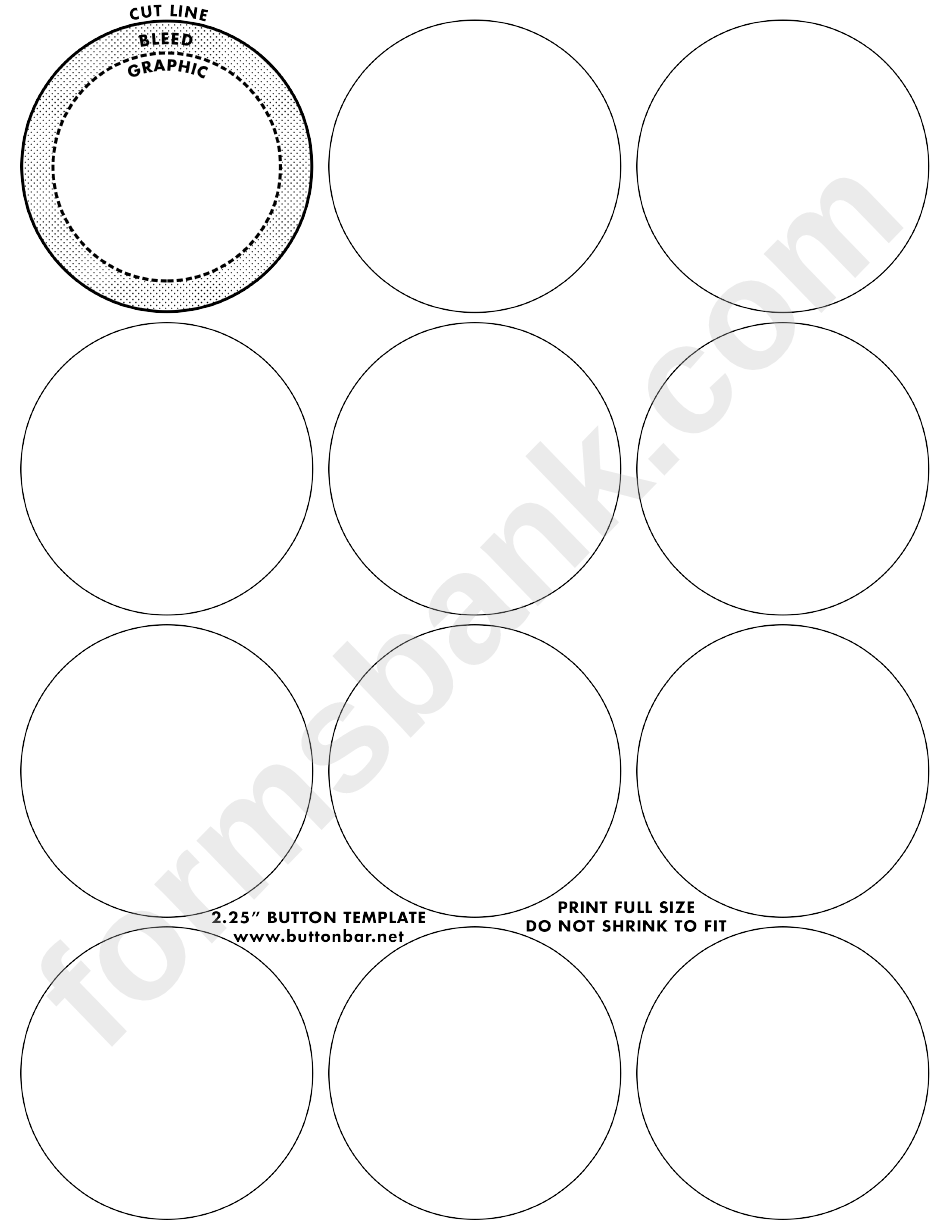 Free Printable Button Templates