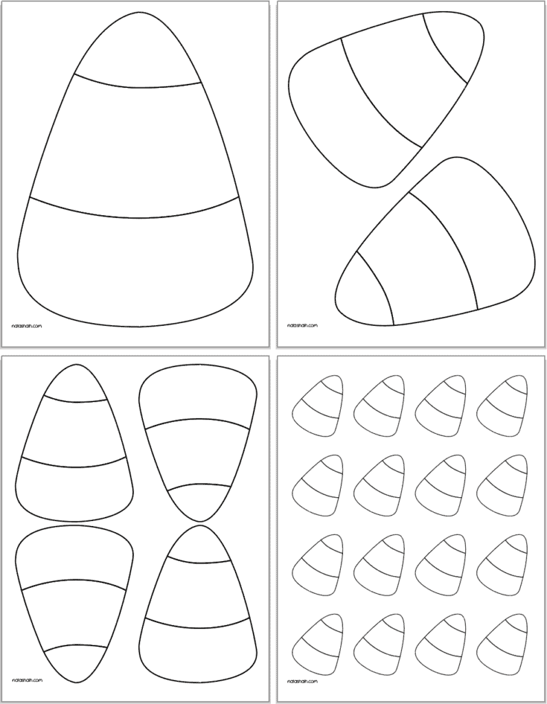 Candy Corn Template Free Printable