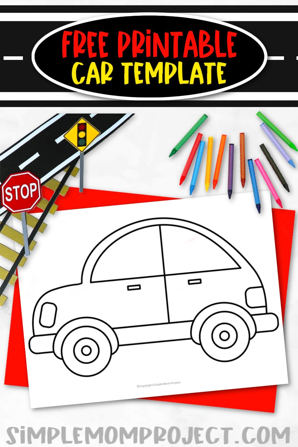 Printable Race Car Template