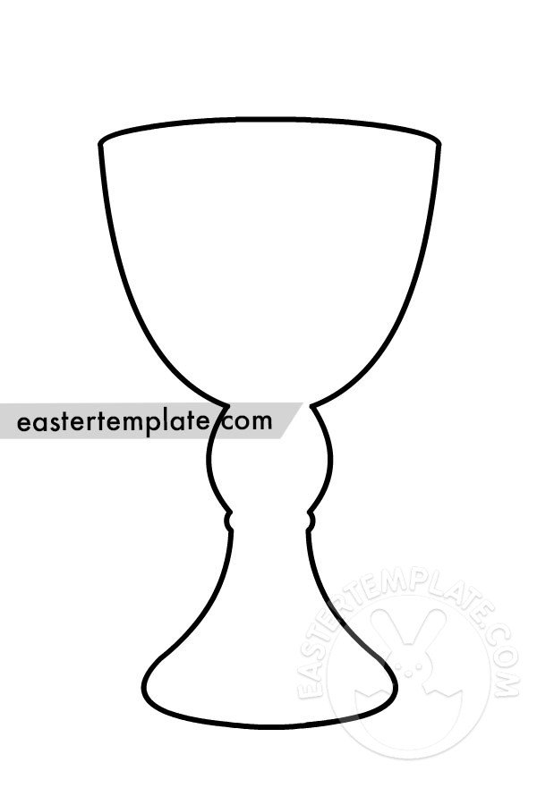 Free Printable Chalice Shape Easter Template