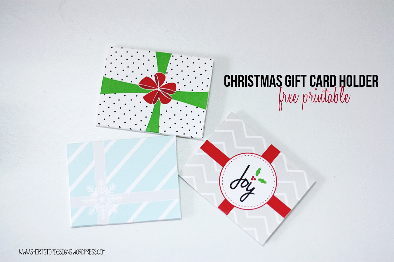 Free Printable Christmas Gift Card Holder Templates