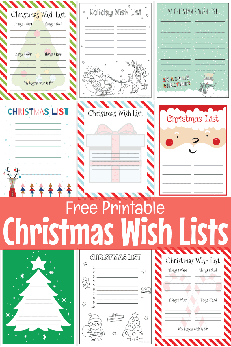 Free Printable Wish List Template