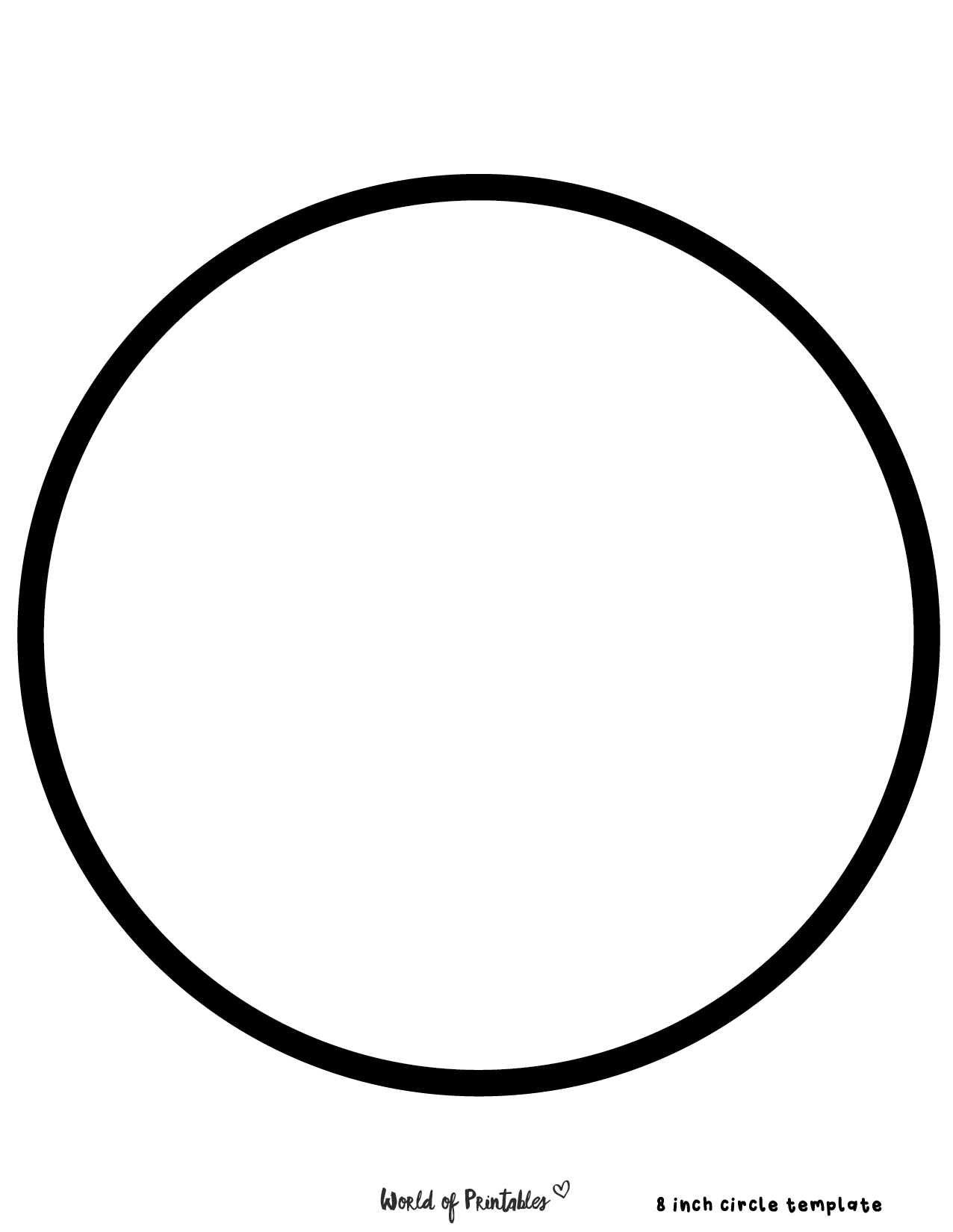 Circle Template Printable Free