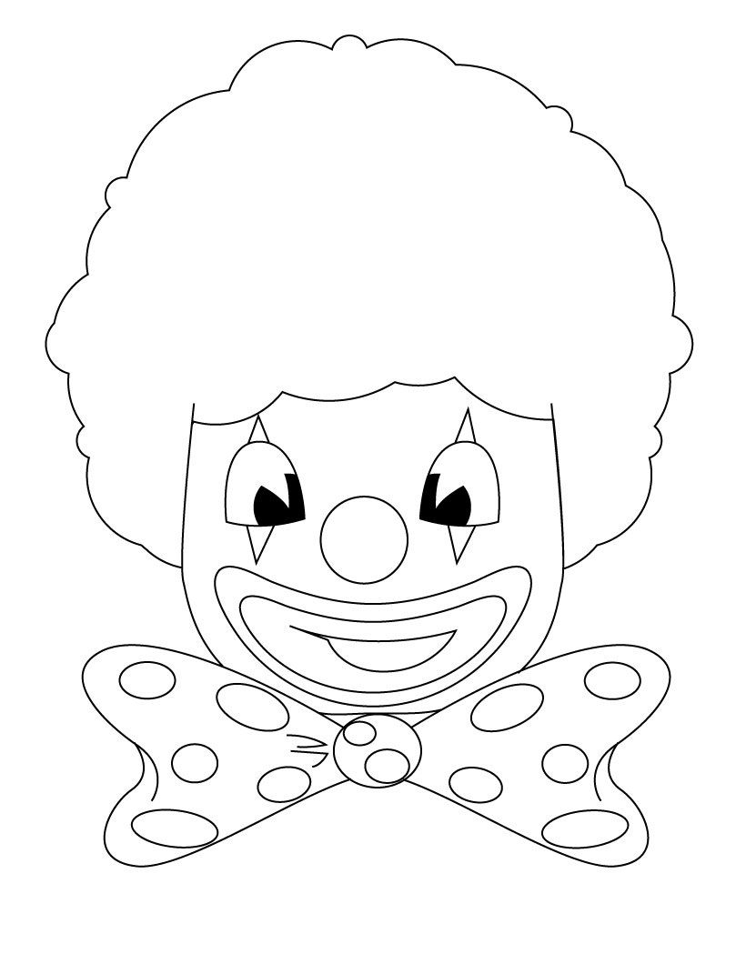 Printable Clown Face Template