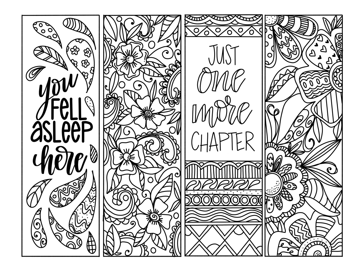 Free Printable Bookmark Templates To Color