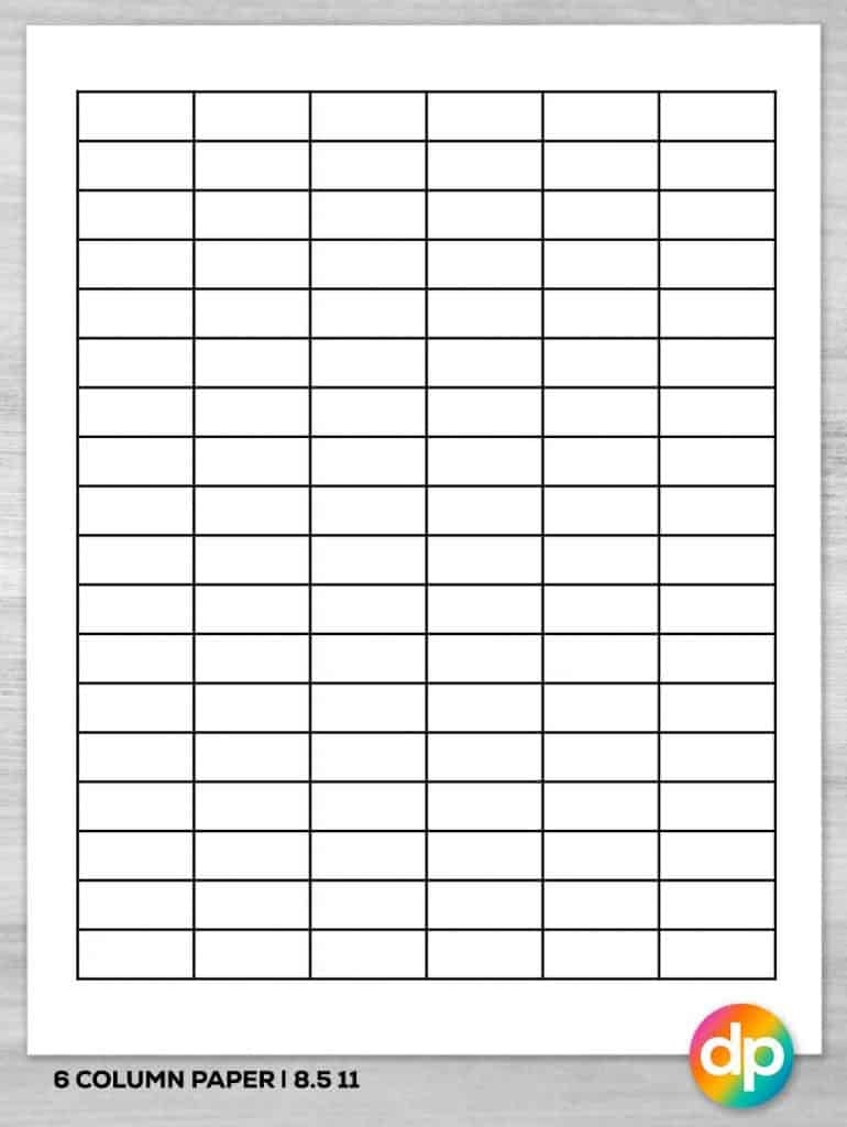 Free Printable Column Paper Daily Printables