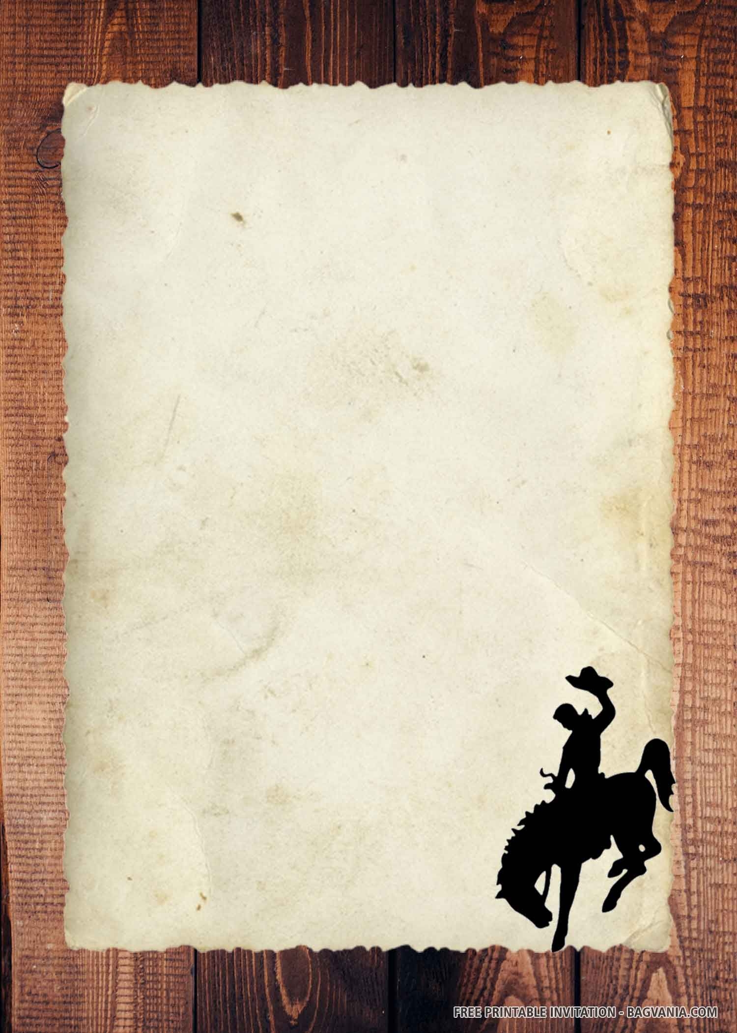 FREE PRINTABLE Cowboy Birthday Invitation Templates Cowboy Invitations Birthday Cowboy Invitations Cowboy Birthday