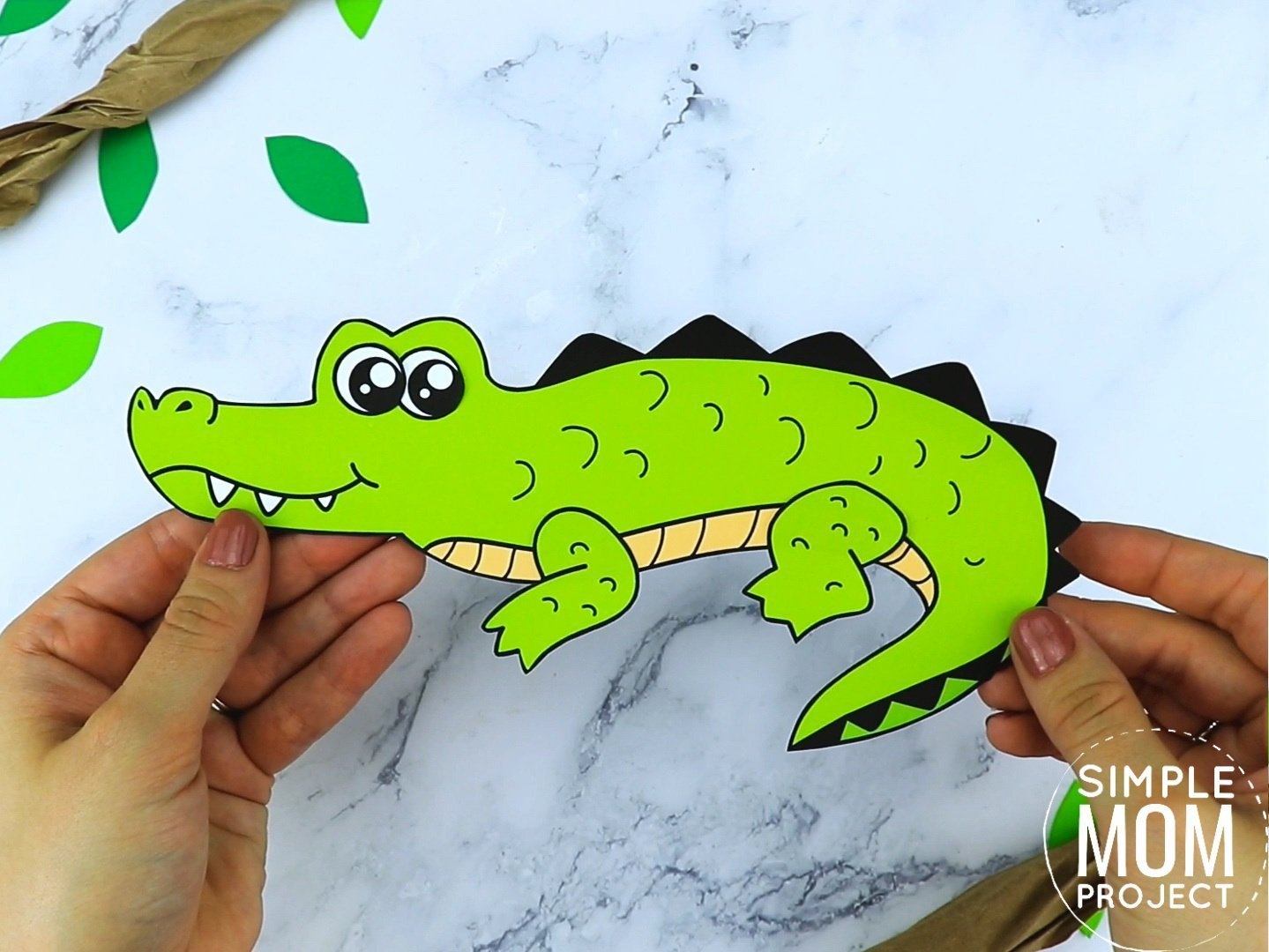 Printable Crocodile Craft Template