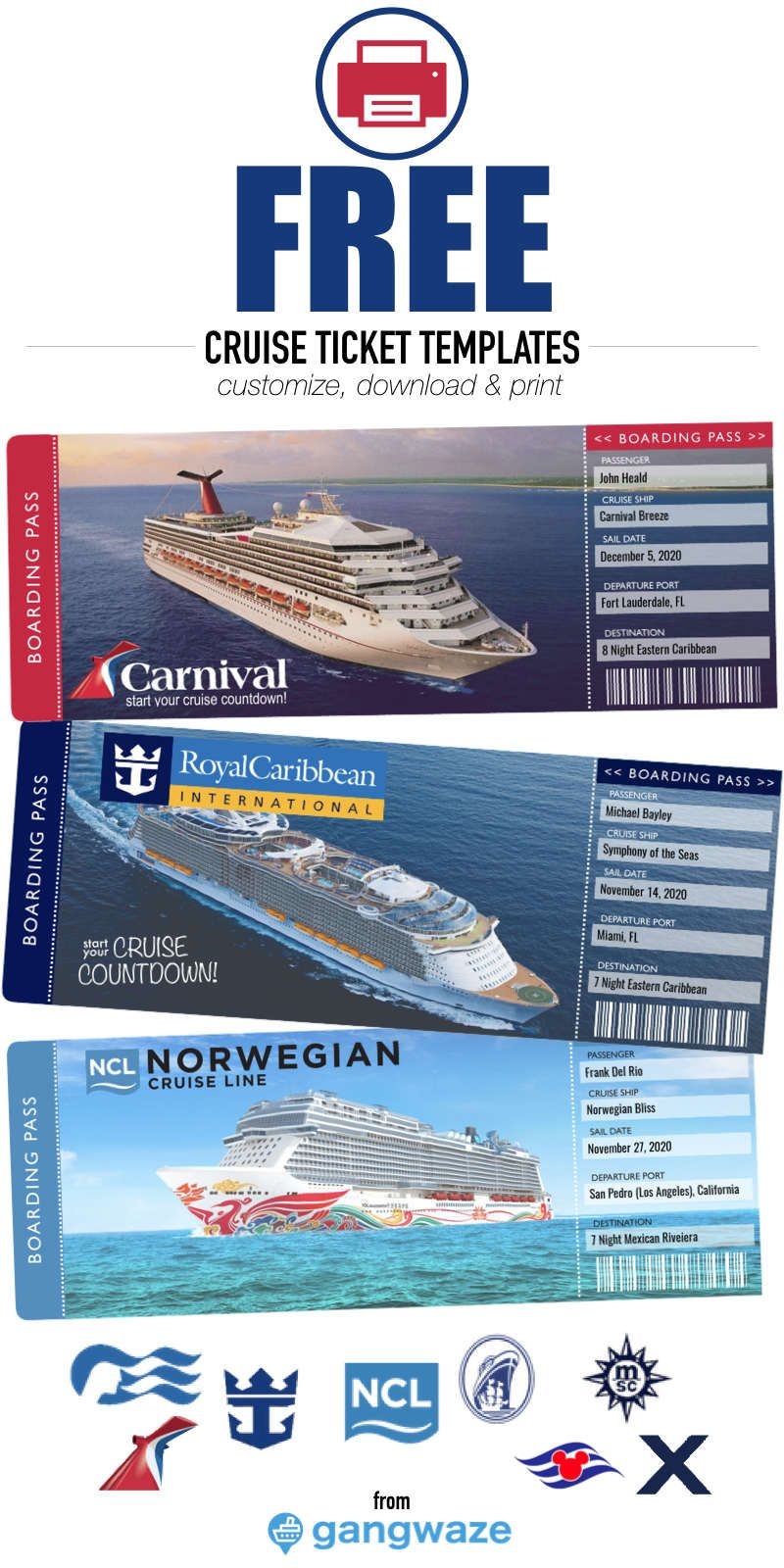 Free Printable Cruise Ticket Template Cruise Tickets Cruise Ship Party Cruise