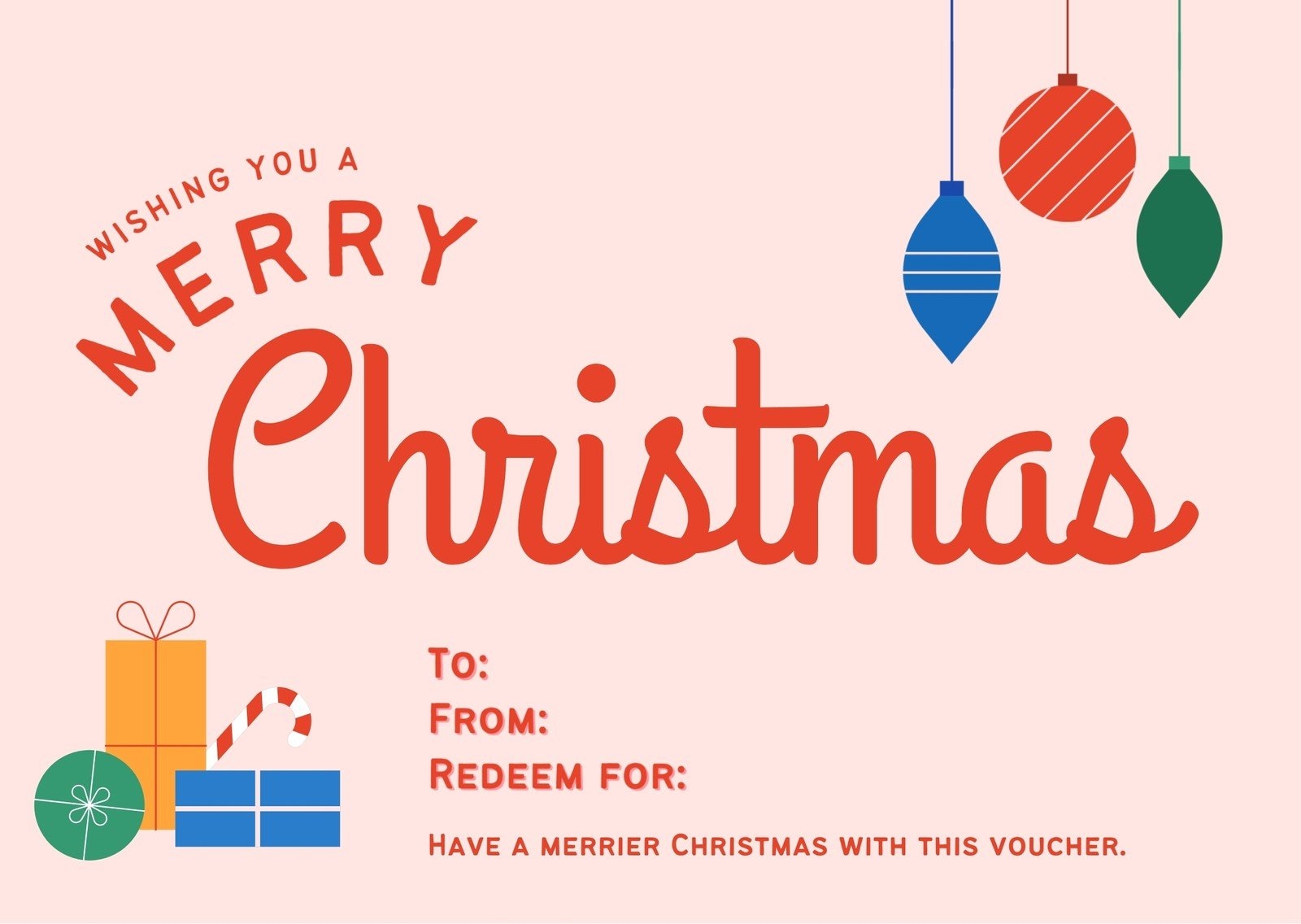 Free Printable Christmas Gift Certificate Template