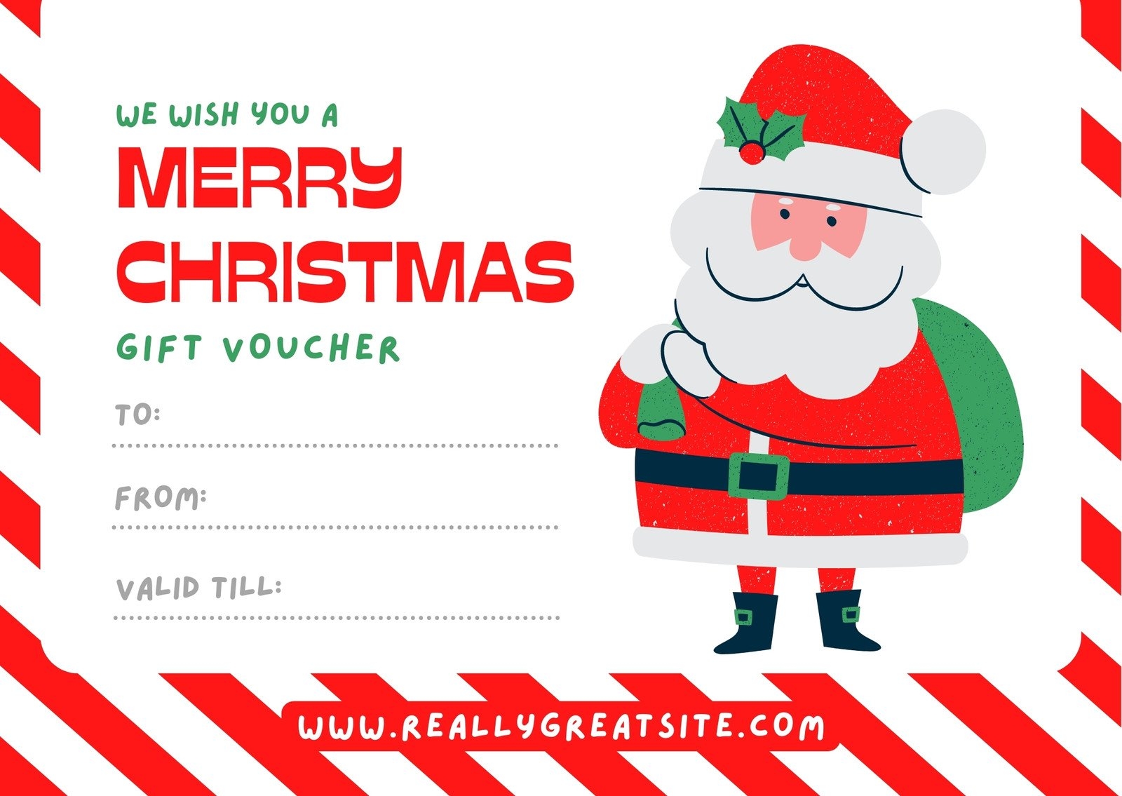 Free Printable Custom Christmas Gift Certificate Templates Canva
