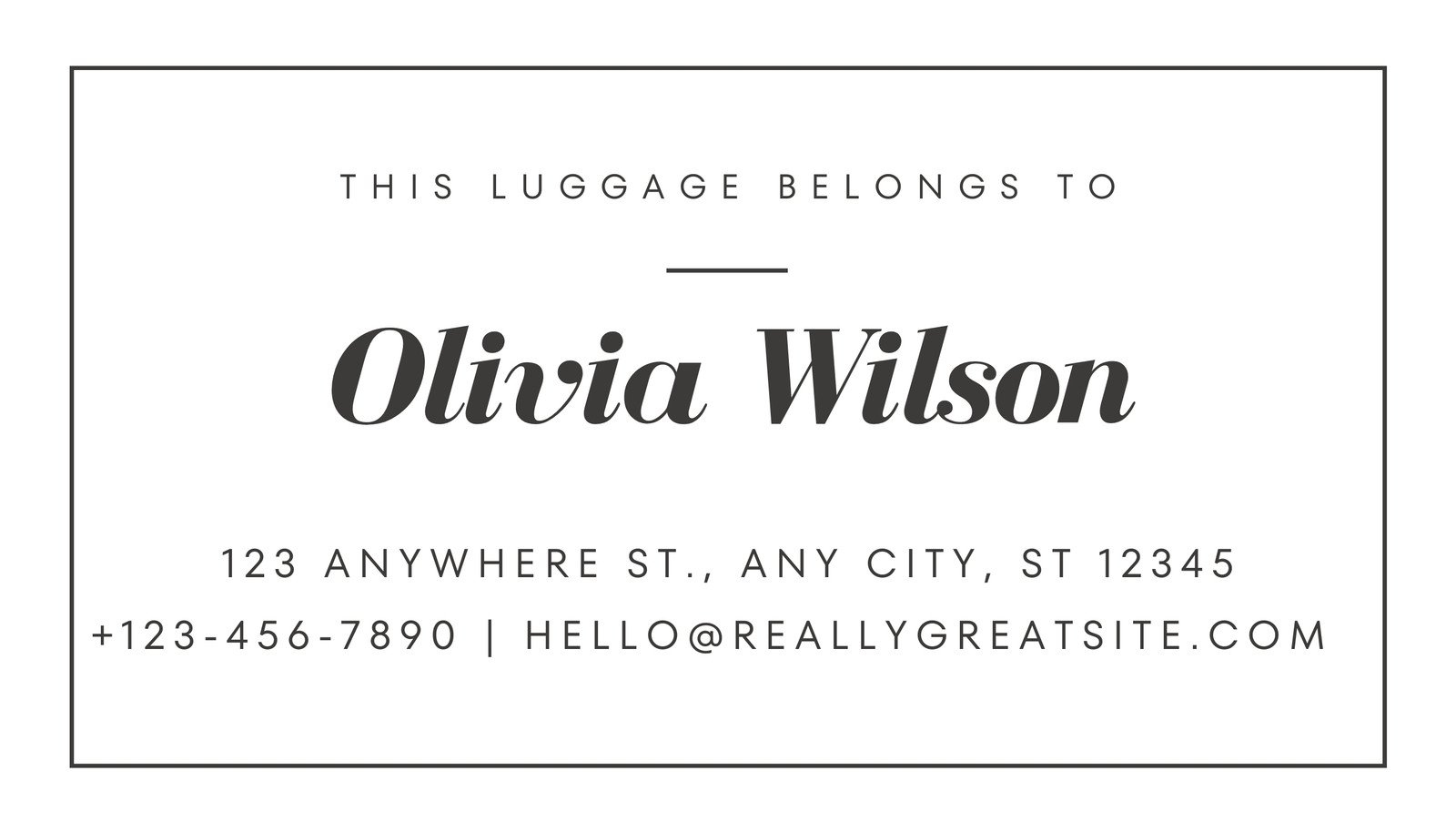 Free Printable Door Name Plate Template