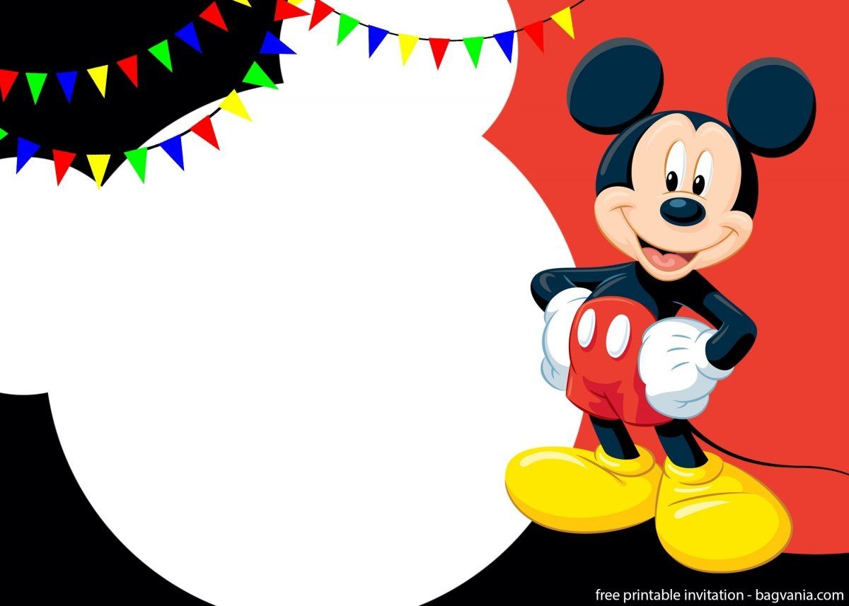 Free Printable Cute Mickey Mouse Invitation Templates FREE Printable Birthday In Mickey Mouse Birthday Invitations Mickey Mouse Invitation Mickey Invitations