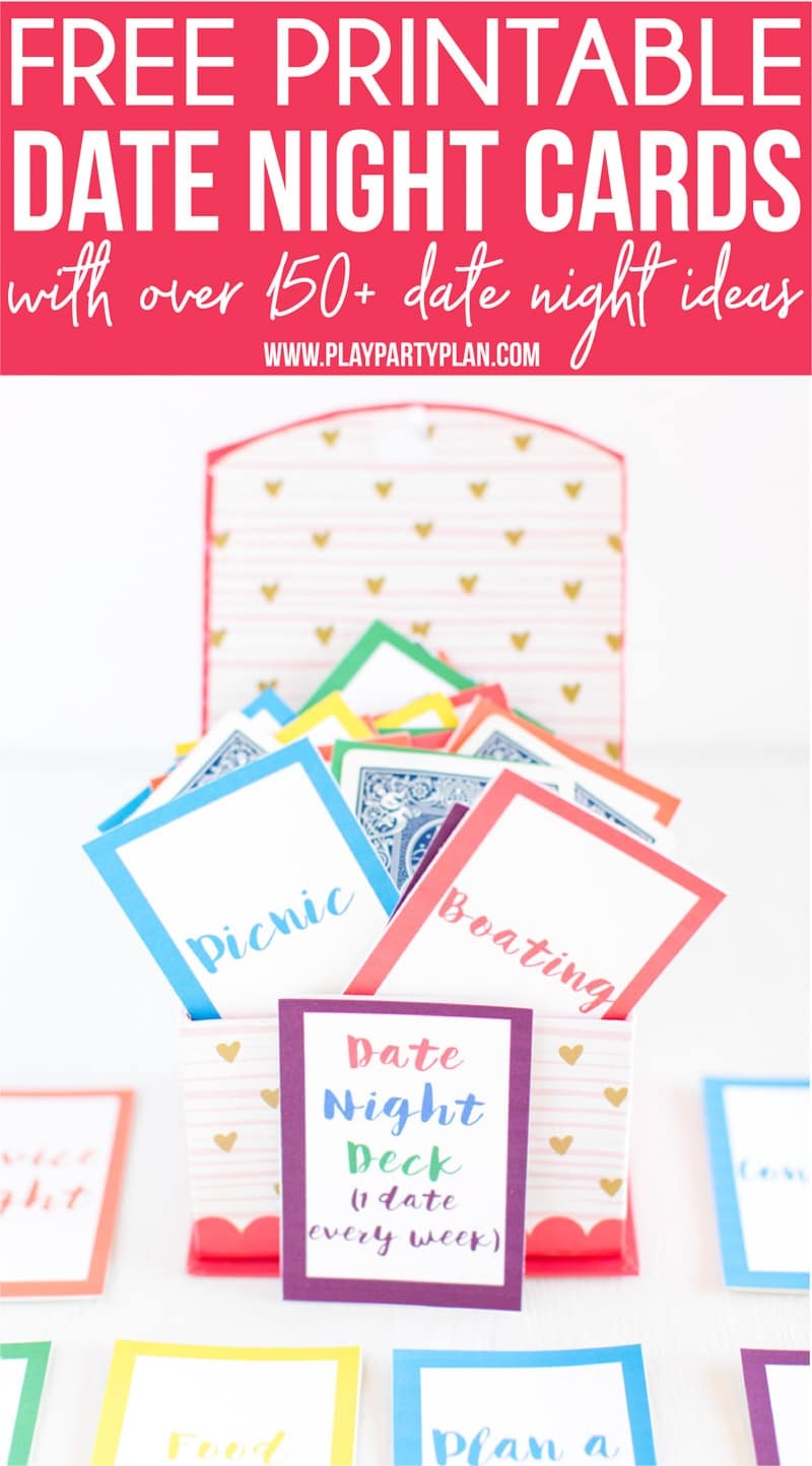 Free Printable Date Night Cards Date Ideas Play Party Plan