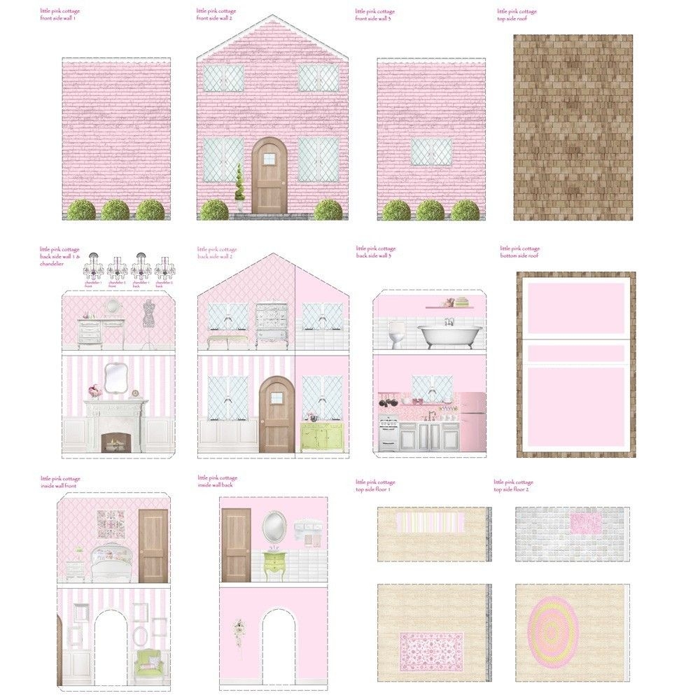 Cut Out Free Printable Dollhouse Furniture Templates