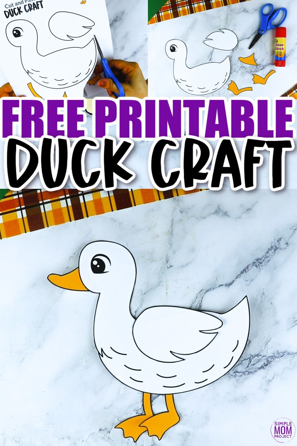 Cut Out Five Little Ducks Printable Template