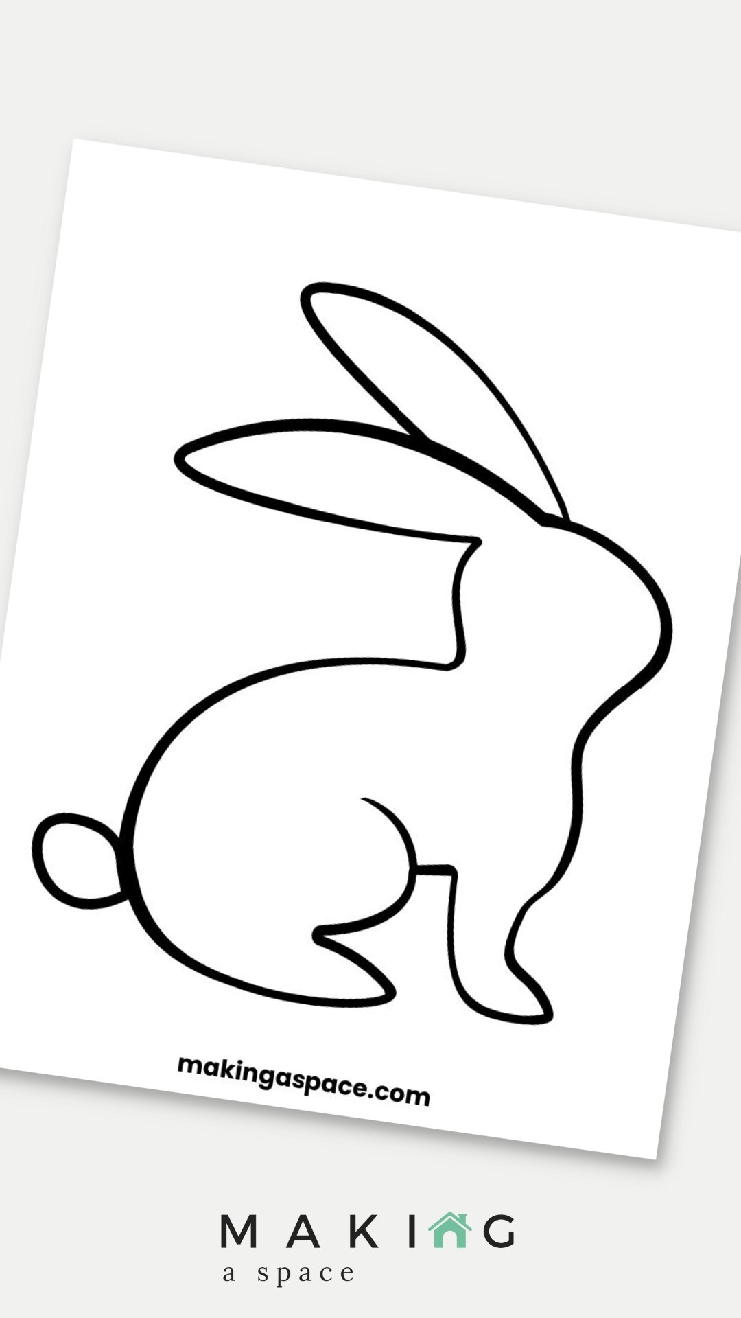 Free Printable Easter Bunny Template