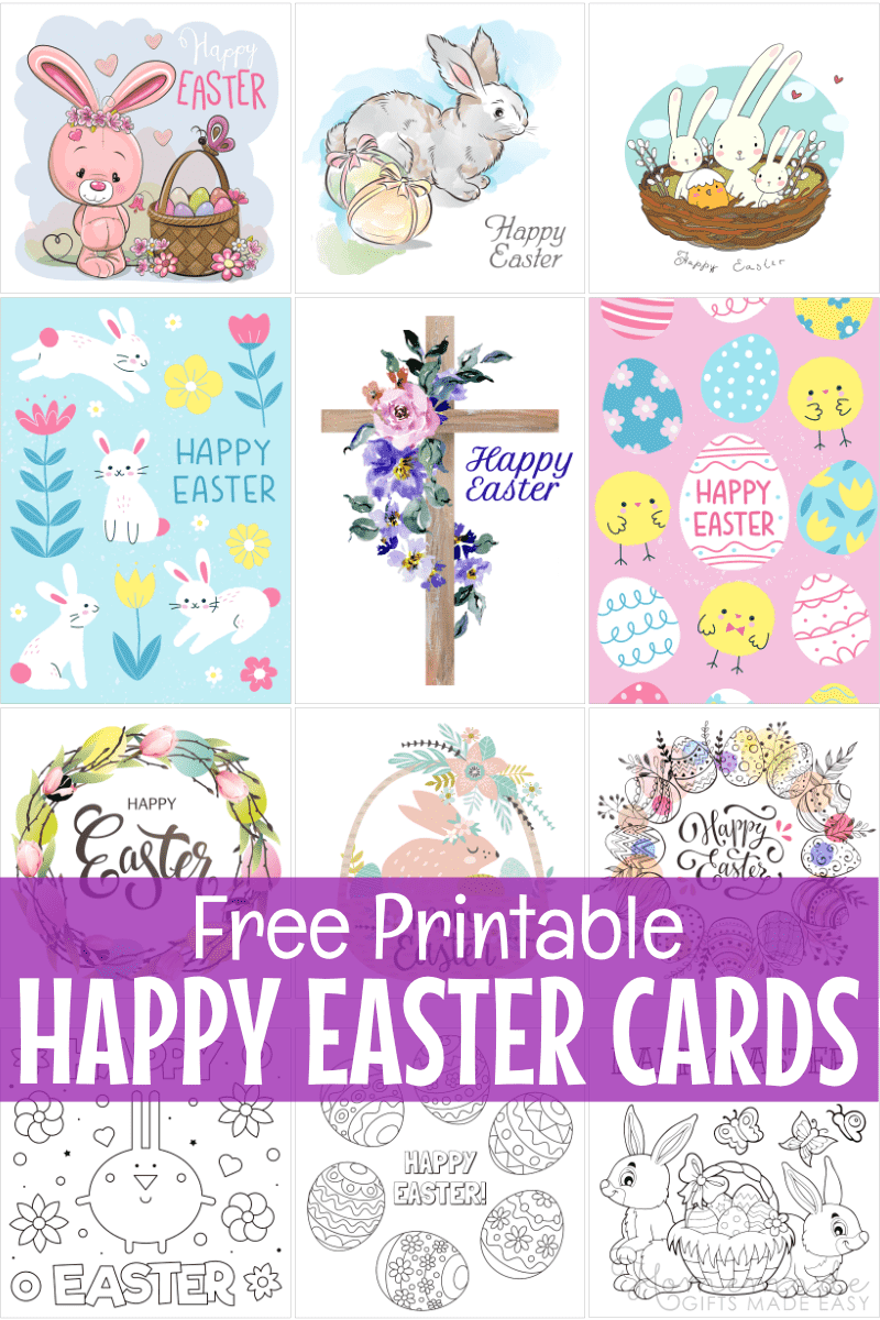 Easter Card Printable Templates