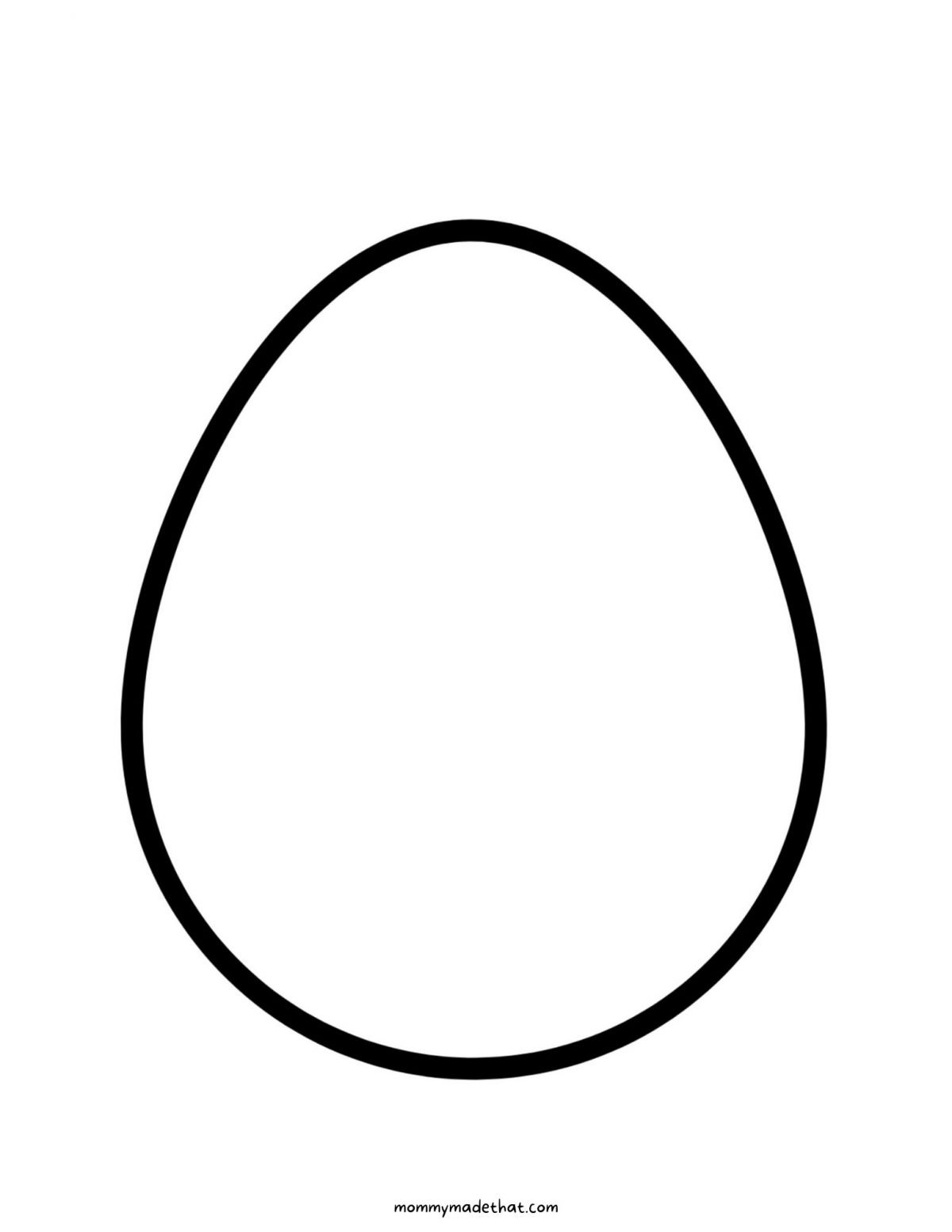 Free Egg Template Printable