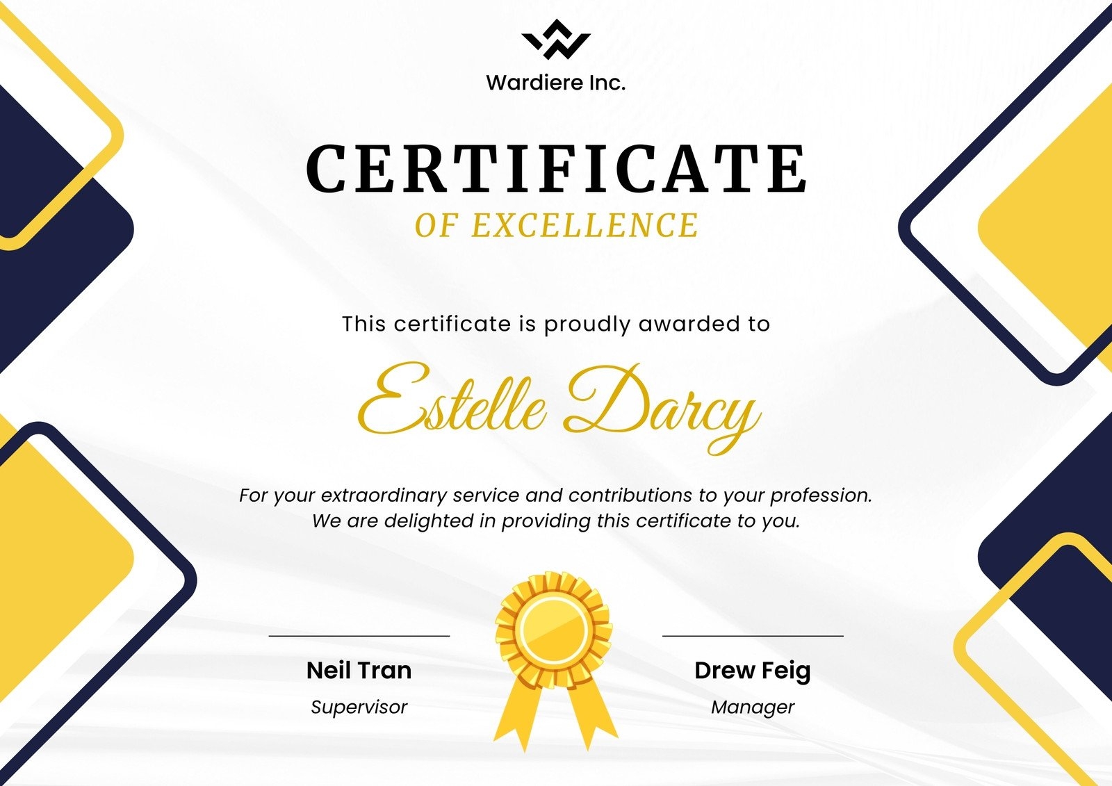 Free Printable Employee Of The Month Certificate Templates Canva