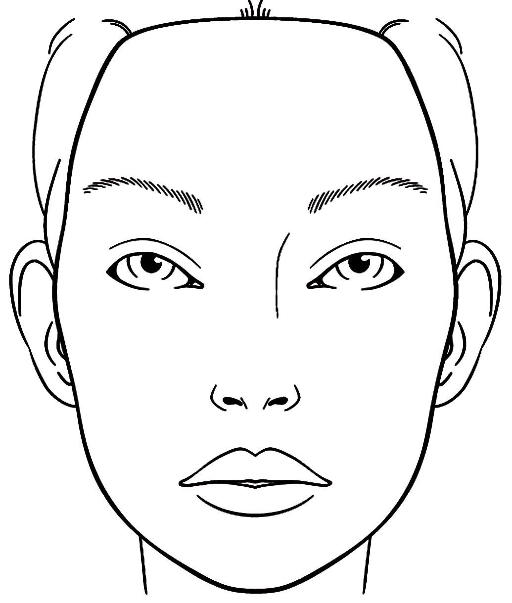 Makeup Face Template Printable