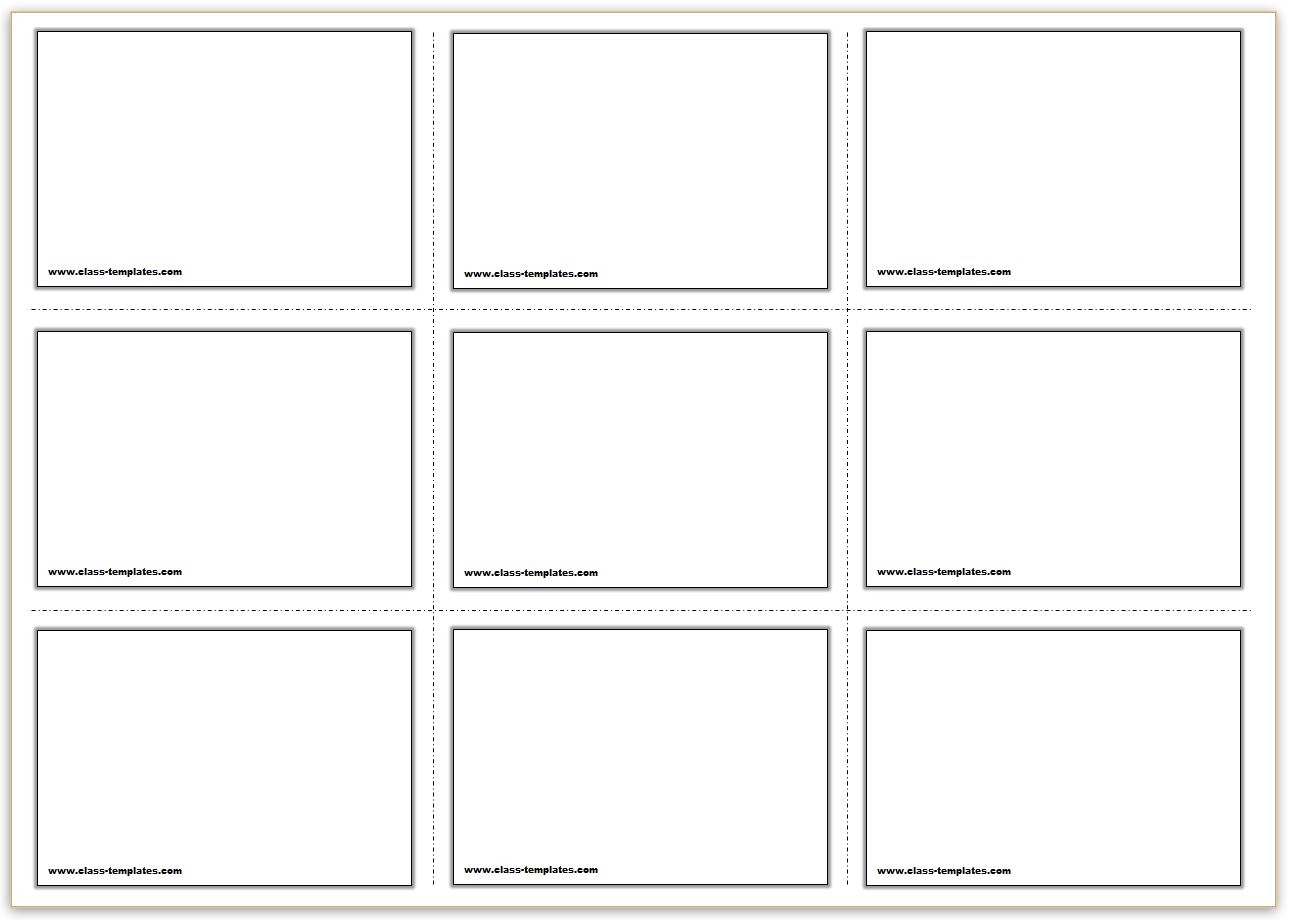 Free Printable Note Cards Template