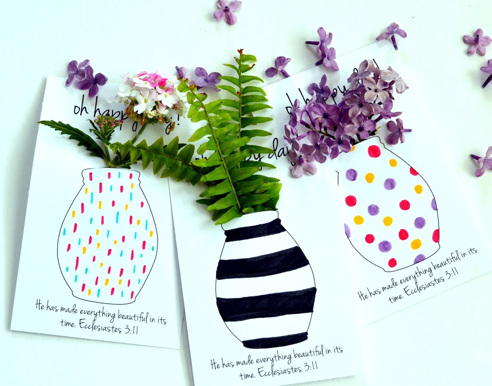 Free Printable Flower Vase Template