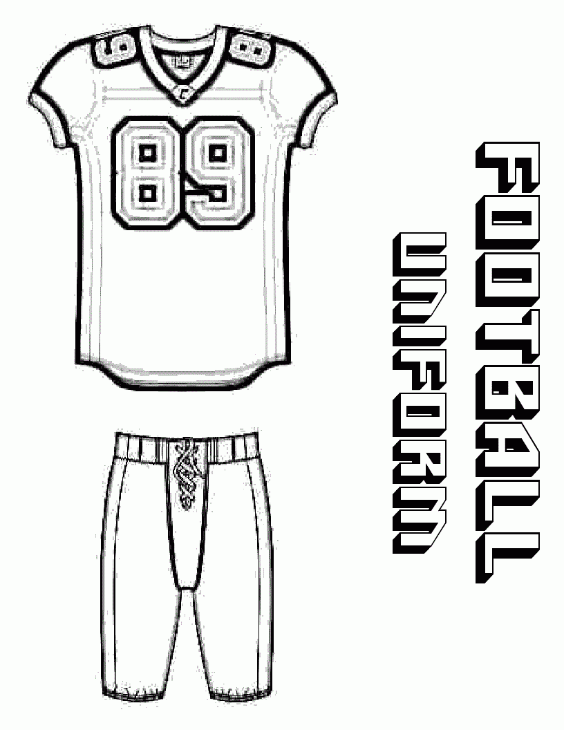 Free Printable Football Jersey Template Football Jerseys Football Template Nfl Football Jersey