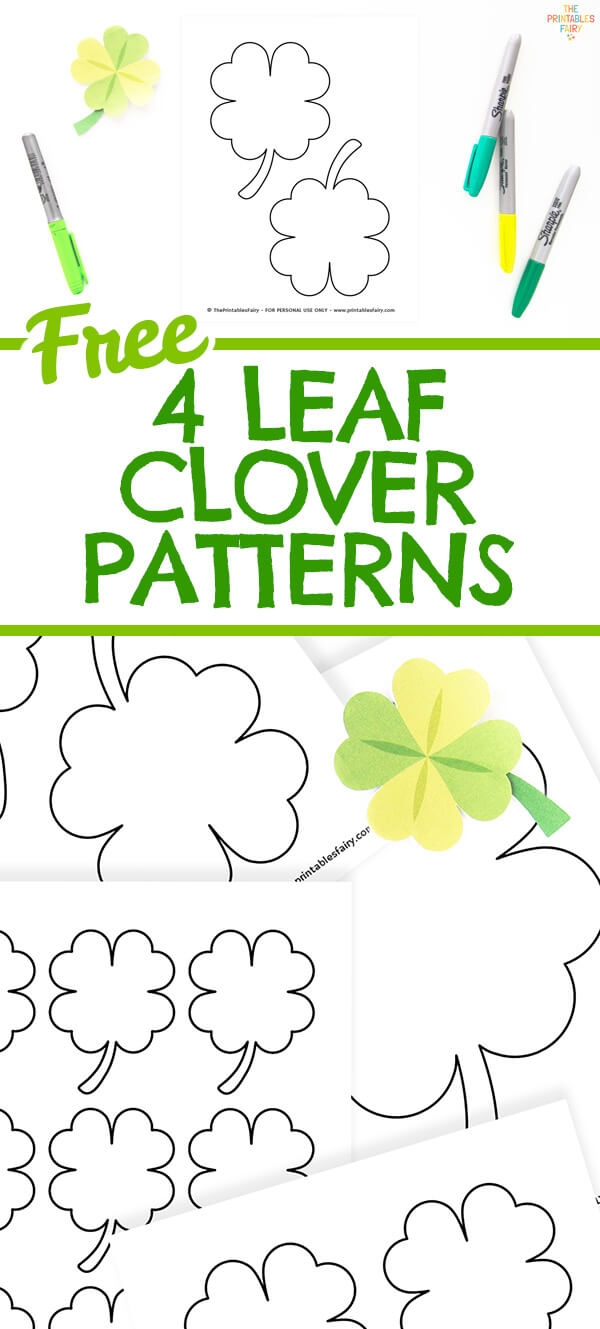 Four Leaf Clover Printable Template