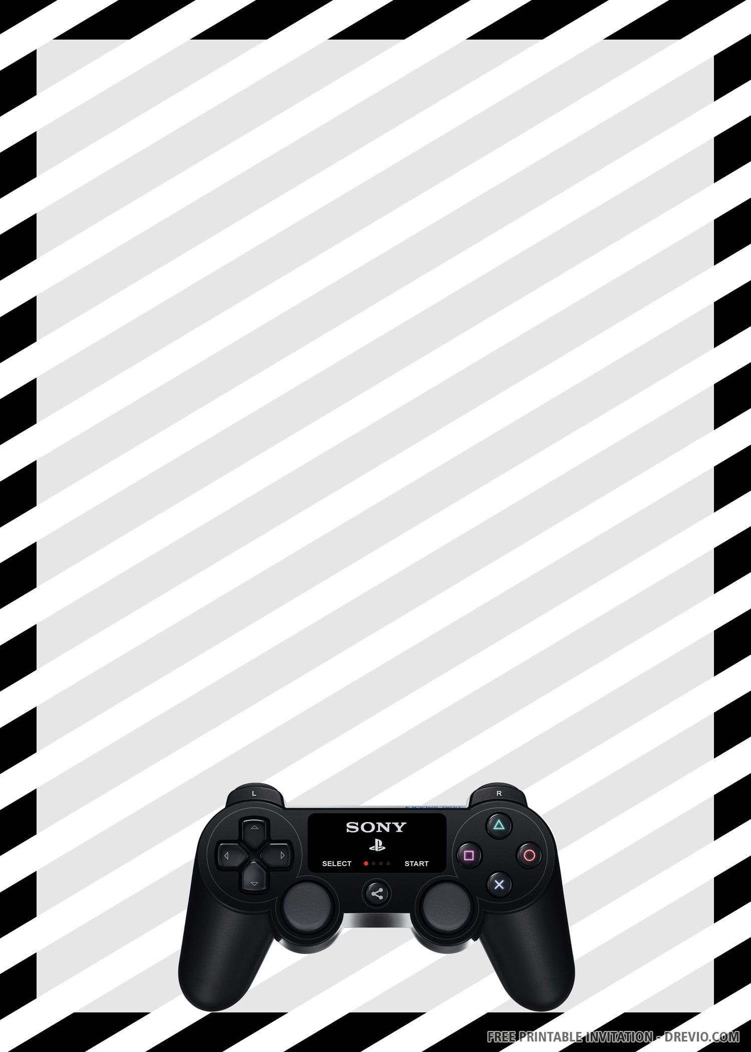Template Free Printable Video Game Birthday Party Invitations
