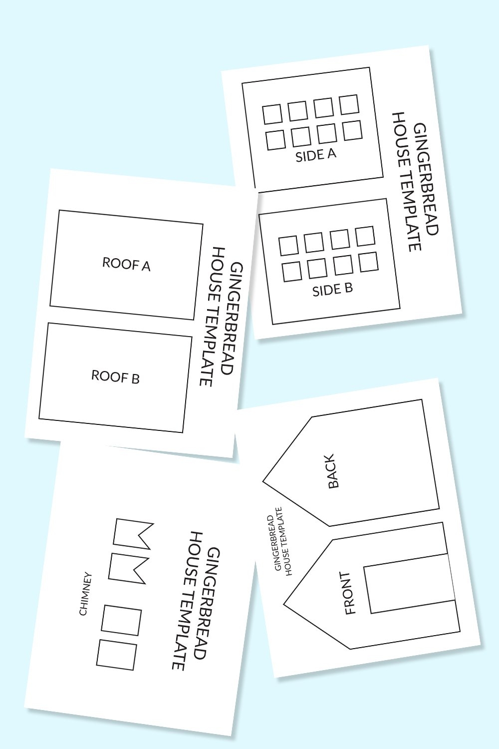 Gingerbread House Template Printable Free