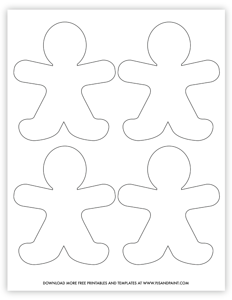 Free Printable Gingerbread Template