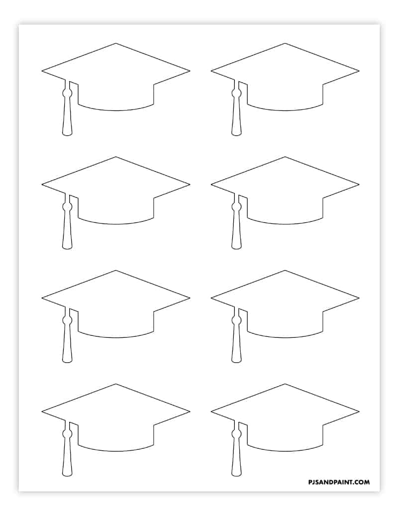 Printable Graduation Cap Top Template