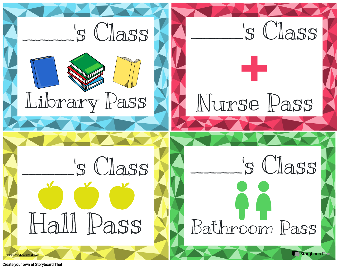 Printable Hall Pass Template