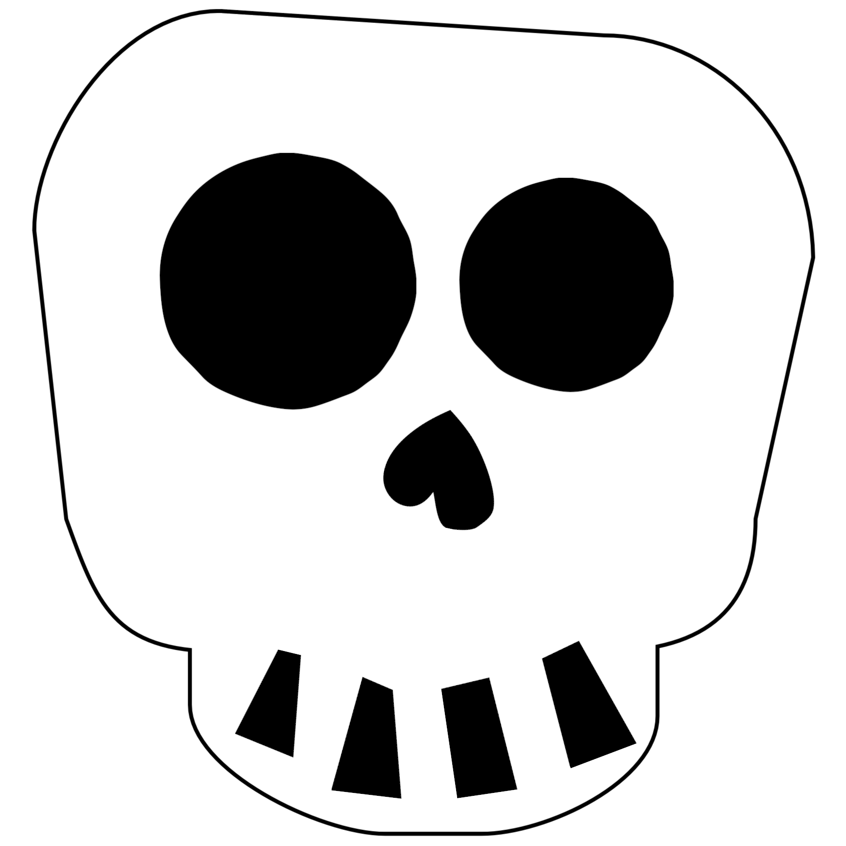 Free Printable Skull Template