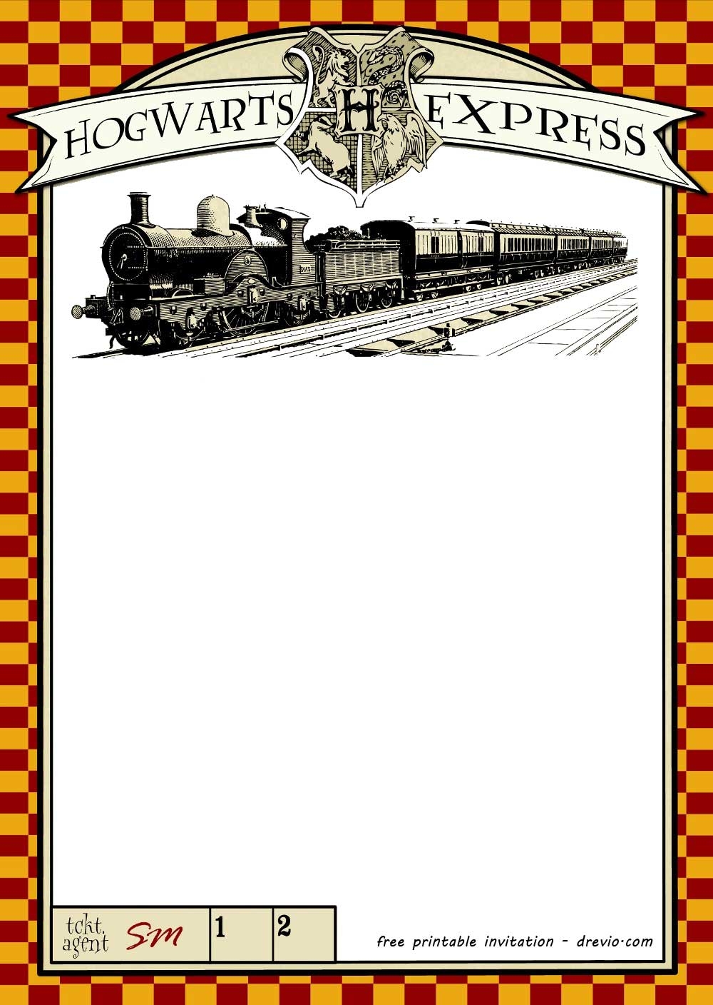 Template Harry Potter Printables