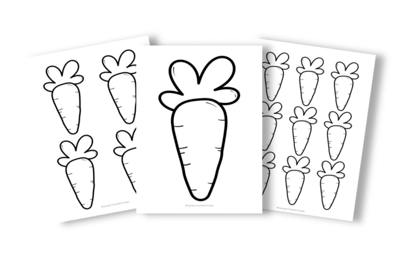 Cut Out Carrot Template Printable