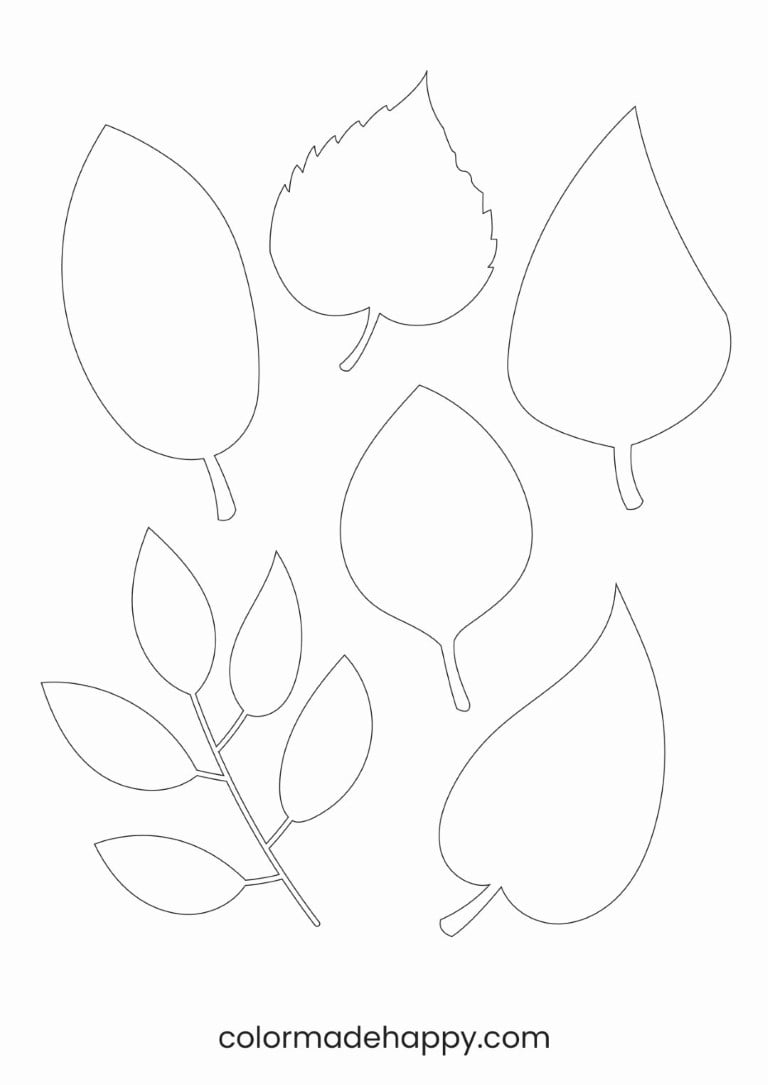 Flower Leaf Template Printable