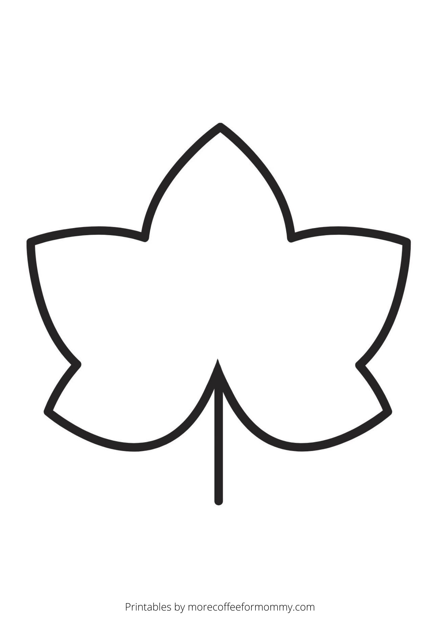 Free Printable Leaf Templates More Coffee For Mommy