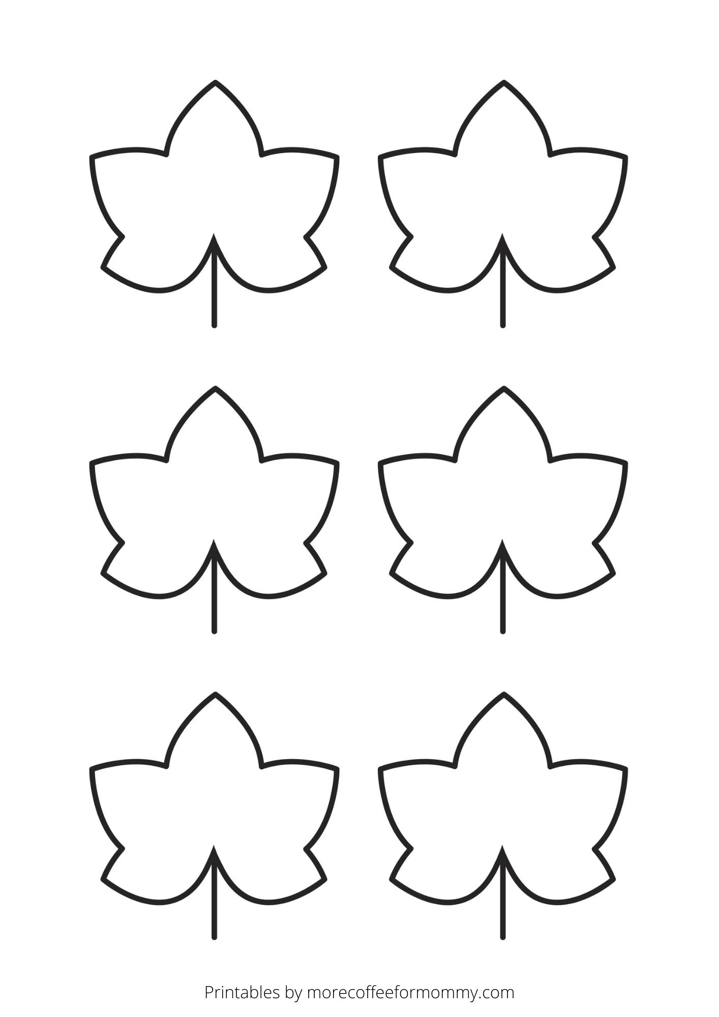 Printable Pumpkin Leaf Template