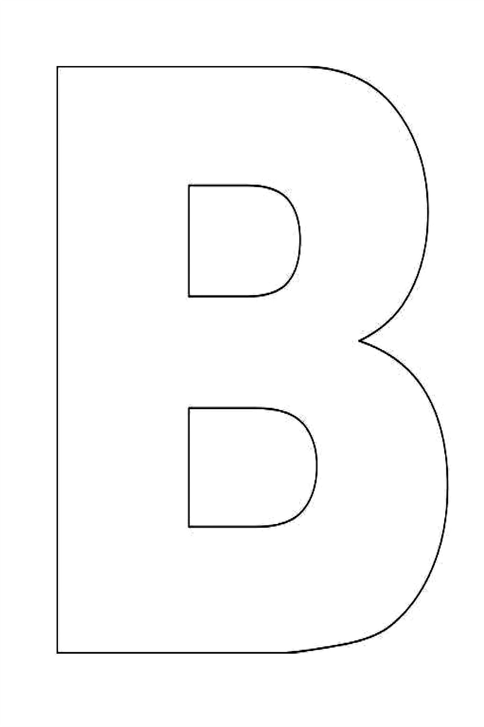 Free Printable Letter B Craft Template Printable Templates Free