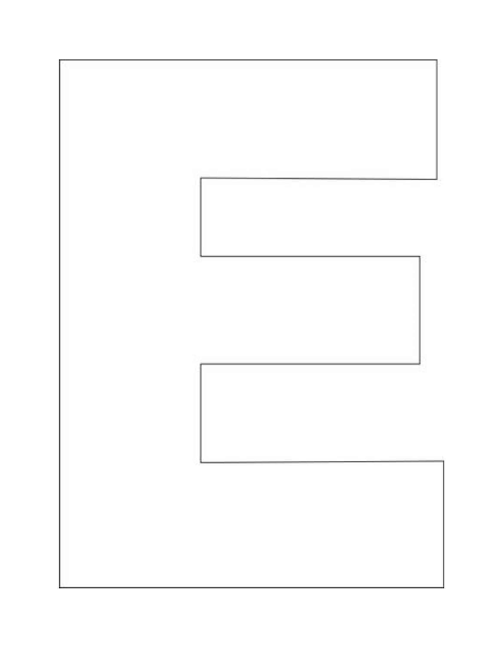 Free Printable Letter E Template Best Photos Of Letter E Template Block Print Free Letter Printable Alphabet Letters Lettering Alphabet Printable Letters